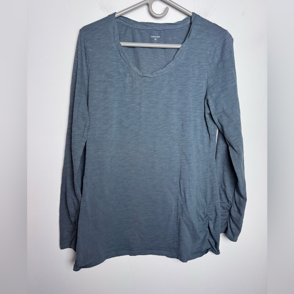 Garnet Hill long sleeve top blue